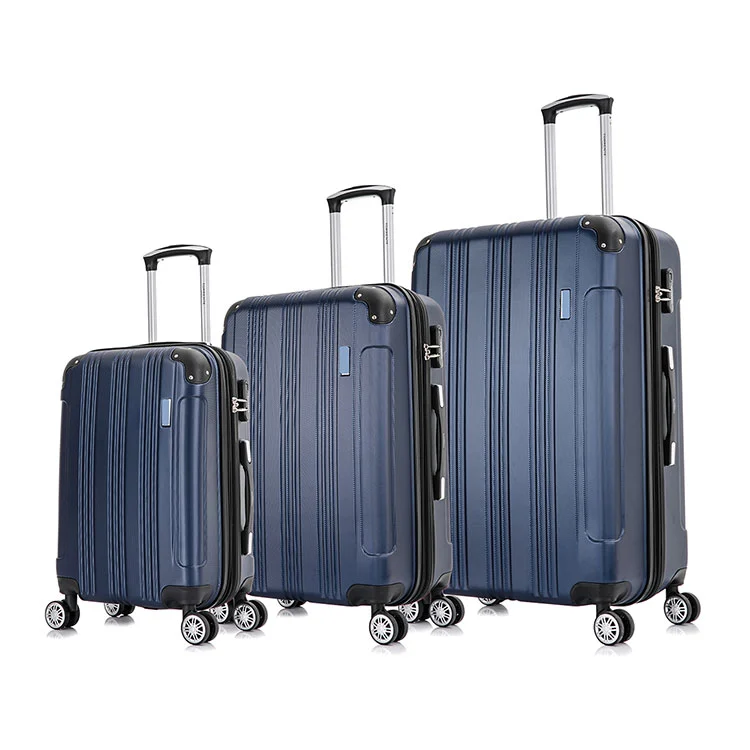 Segmenterat randigt ABS-bagage